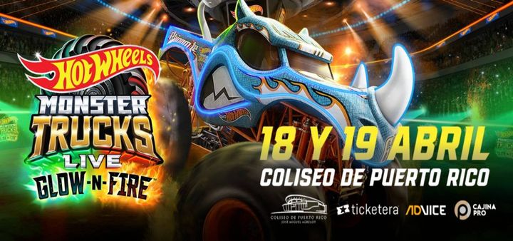 Hot Wheels Monster Trucks Live Glow-N-Fire 