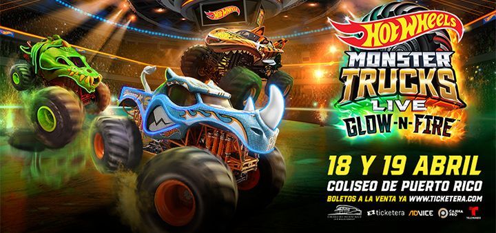 Hot Wheels Monster Trucks Live Glow-N-Fire 