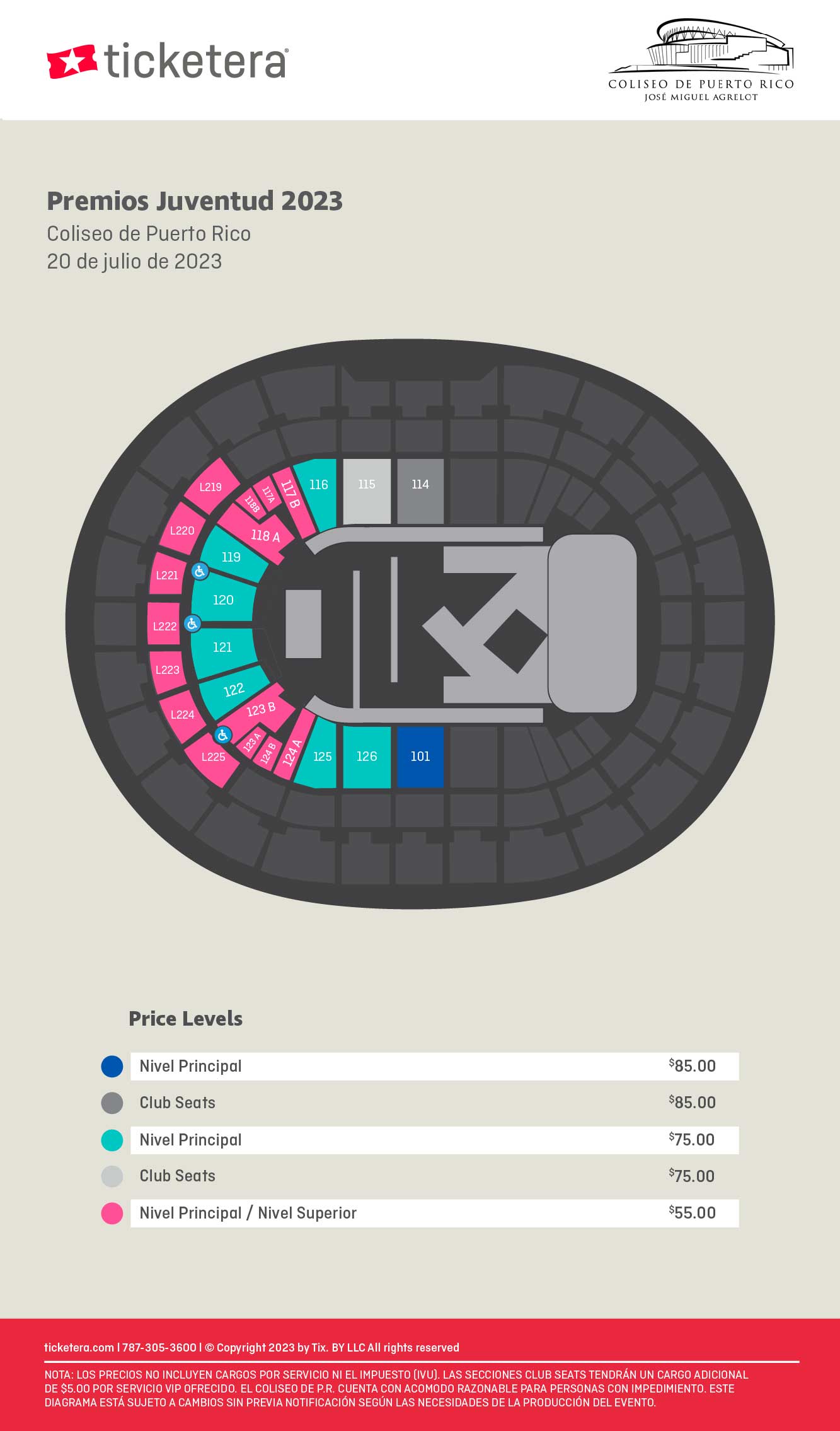 Premios Juventud 2023 Tickets, Coliseo de Puerto Rico San Juan